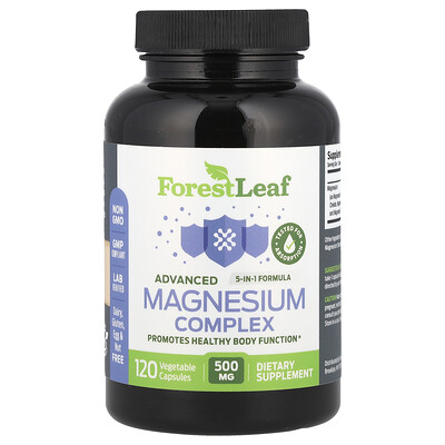 Photos - Vitamins & Minerals Forest Leaf, Advanced Magnesium Complex , 500 mg , 120 Vegetable Capsules FRL-84070