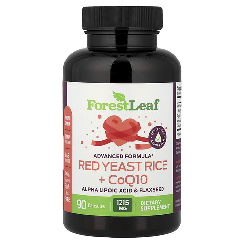 Forest Leaf, Roter Hefereis + CoQ10, 405 mg, 90 Kapseln