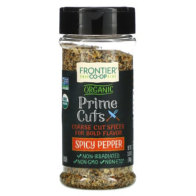 Купить Frontier Natural Products Organic Prime Cuts, Spicy Pepper, 3.81 oz (108 g)