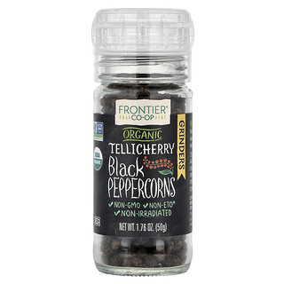 Frontier Co-op, Poivre noir Tellichery biologique, 50 g