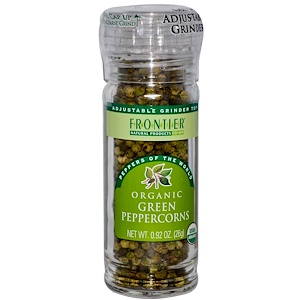 Отзывы о Фронтьер Нэчурал Продактс, Organic Green Peppercorns, 0.92 oz (26 g)