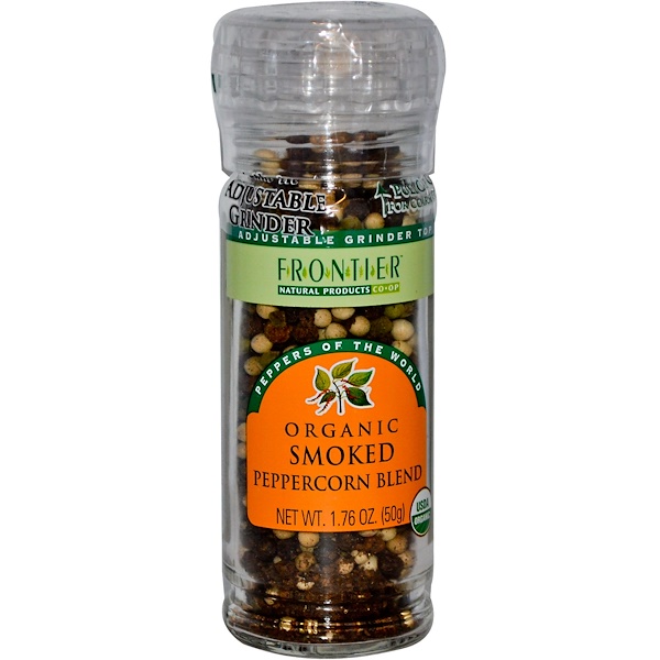 Frontier Natural Products, Organic Smoked Peppercorn Blend, 1.76 oz (50 g) (Discontinued Item) 