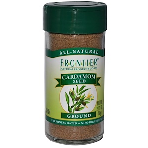 Отзывы о Фронтьер Нэчурал Продактс, Cardamom Seed, Ground, 2.11 oz (60 g)