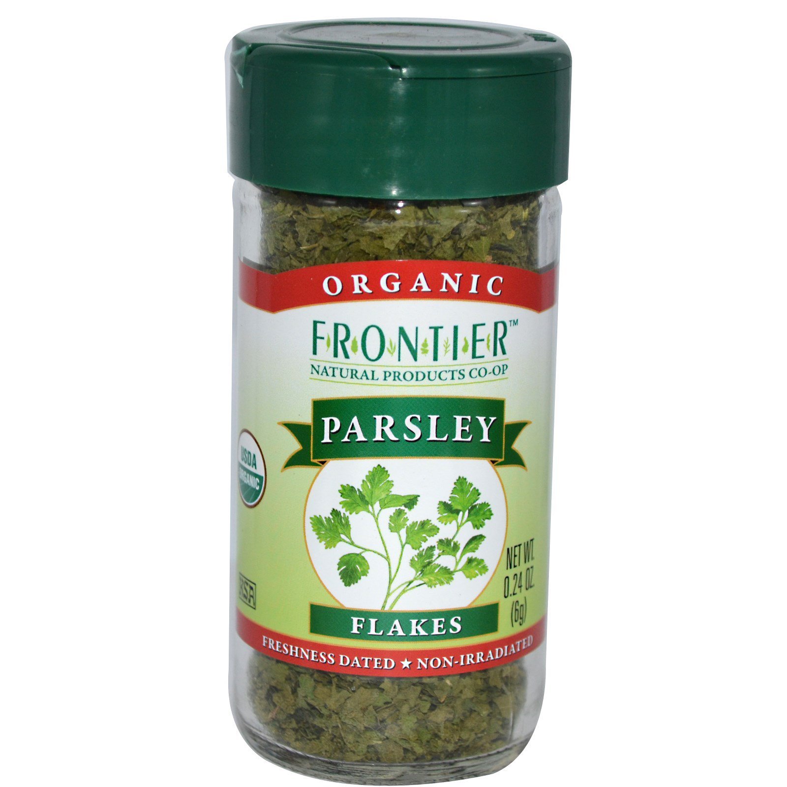 Frontier Natural Products, Organic Parsley Flakes, 0.24 Oz (6 G 