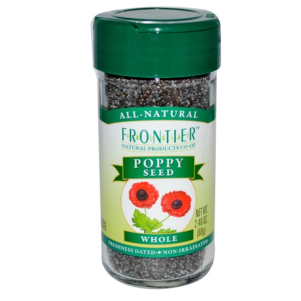 Frontier Natural Products, Poppy Seed, Whole, 2.40 oz (68 g) (Discontinued Item) 