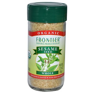 Отзывы о Фронтьер Нэчурал Продактс, Organic Sesame Seed, Whole, 2.29 oz (65 g)