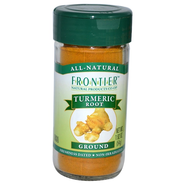 Frontier Natural Products, Корень куркумы, молотый, 1,92 унции (54 г) (Discontinued Item) 
