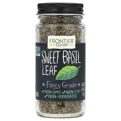 Product Image for Frontier Co-op, Sweet Basil Leaf , 0.48 oz (13 g)