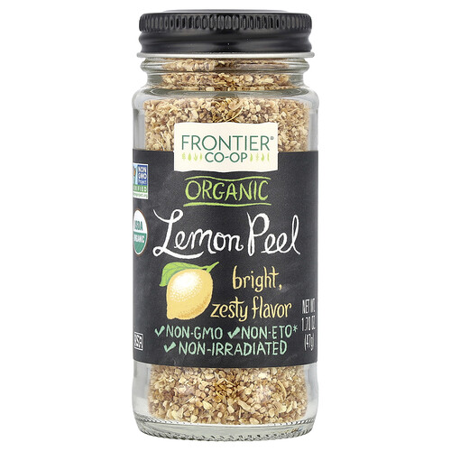 Frontier Co-op Organic Lemon Peel, 1.7 oz (47 g)