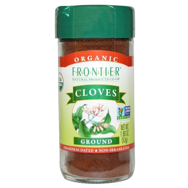 Frontier Natural Products, Organic Cloves, Ground, 1.90 oz (53 g) (Discontinued Item) 