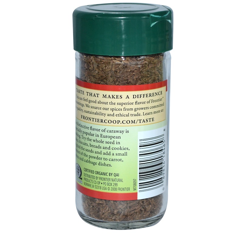 Frontier Natural Products, Organic Caraway Seed, Whole, 1.96 oz (56 g ...