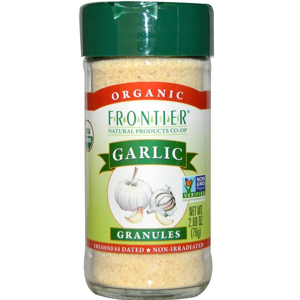 Frontier Natural Products, Organic Garlic, Granules, 2.68 oz (76 g) (Discontinued Item) 