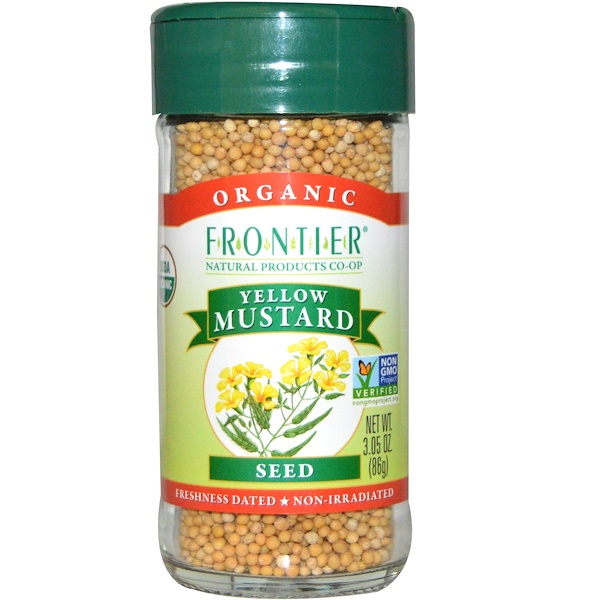 Frontier Natural Products, Organic Yellow Mustard Seed, 3.05 oz (86 g) (Discontinued Item) 