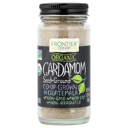 Frontier Co-op Organic Cardamom Seed, Ground, 2.08 oz (58 g)