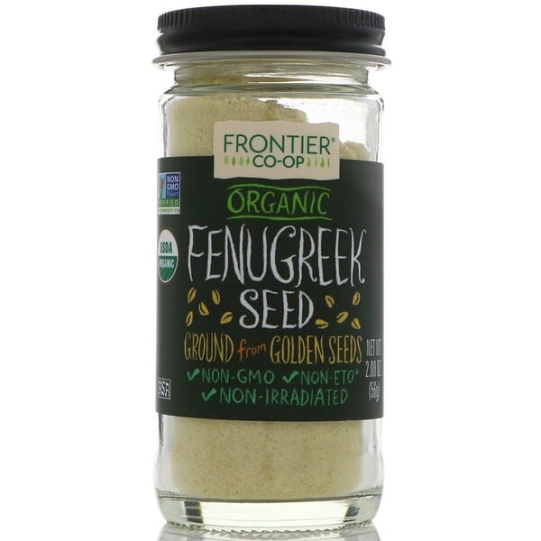 Semilla de fenogreco orgánico, molida, 2.00 oz (56 g)