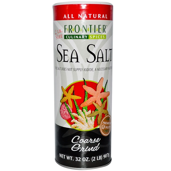 Frontier Natural Products, Sea Salt, Coarse Grind, 32 oz (907 g) (Discontinued Item) 