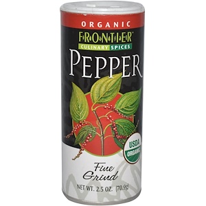 Фронтьер Нэчурал Продактс, Organic Black Pepper, Fine Grind, 2.5 oz (70.9 g) отзывы