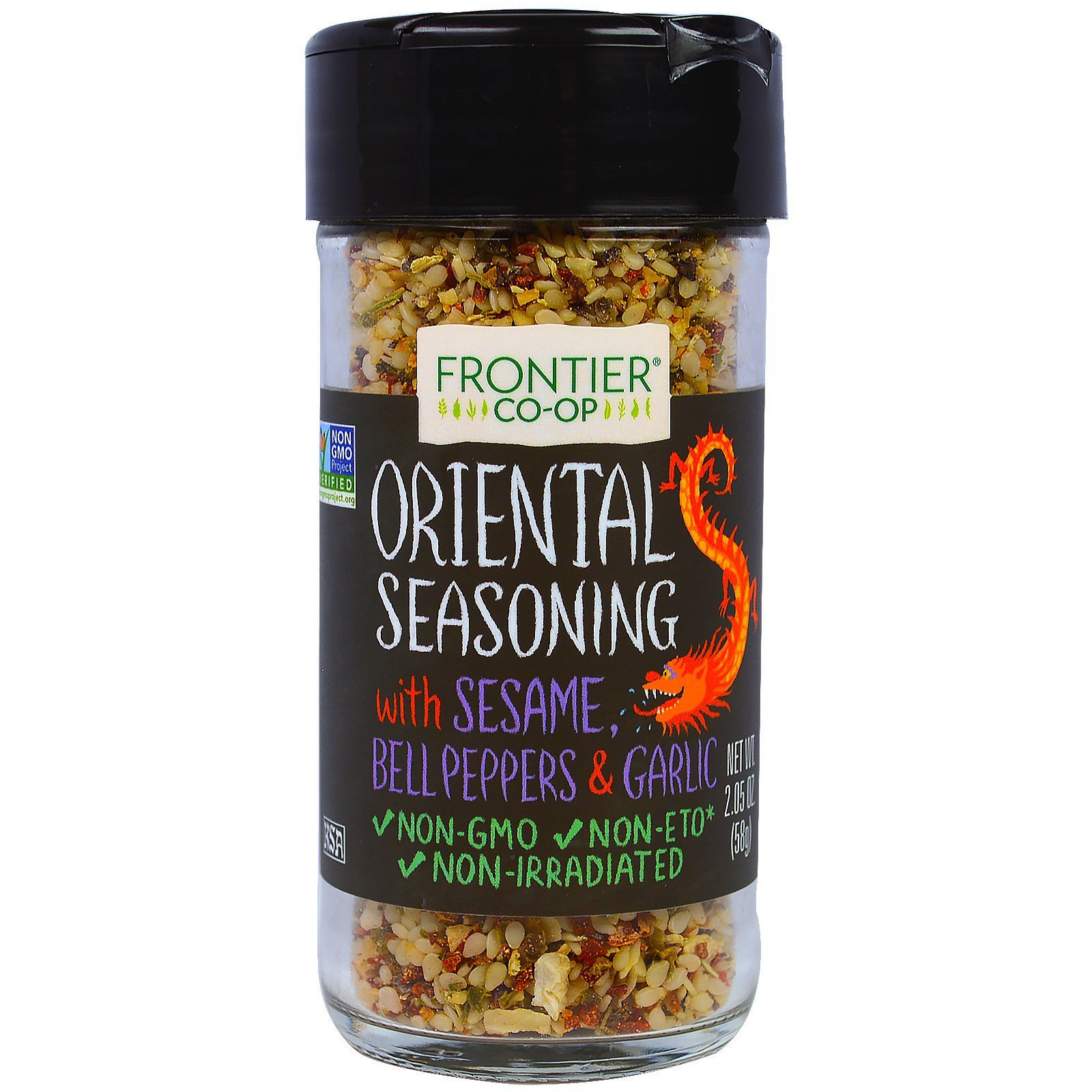 Frontier Natural Products, Oriental Seasoning With Sesame, Bell Peppers ...