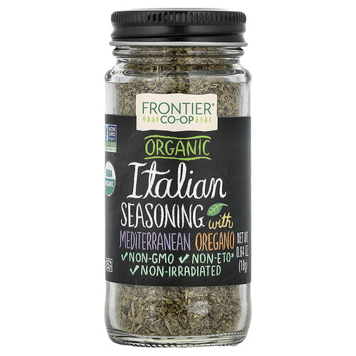 Frontier Co-op, Organic Italian Seasoning with Mediterranean Oregano, 0.64 oz (18 g)