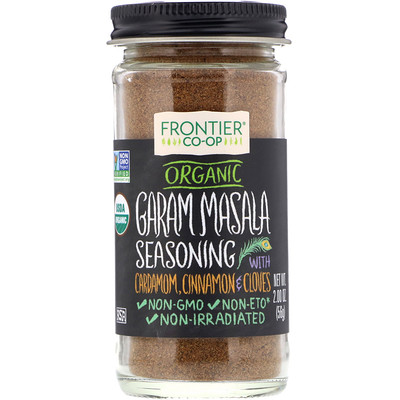 

Frontier Natural Products Organic Garam Masala Seasoning with Cardamon, Cinnamon & Cloves, 2.00 oz (56 g)
