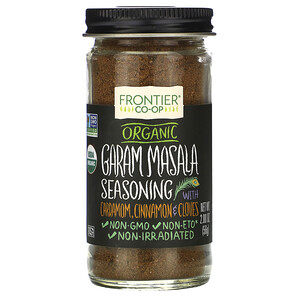 Фронтьер Нэчурал Продактс, Organic Garam Masala Seasoning with Cardamon, Cinnamon & Cloves, 2.00 oz (56 g) отзывы покупателей