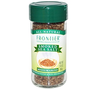 Отзывы о Фронтьер Нэчурал Продактс, Smoked Sea Salt, Medium Grind, 2.40 oz (68 g)