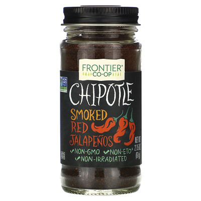 Купить Frontier Natural Products Chipotle, копченый красный перец халапеньо, 61 г (2, 15 унции)