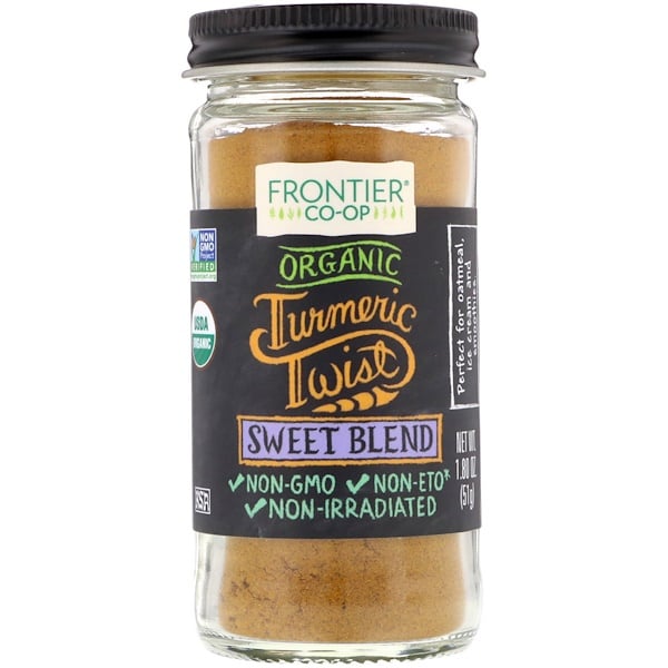Frontier Natural Products, Organic Turmeric Twist, Sweet Blend, 1.80 oz (51 g)