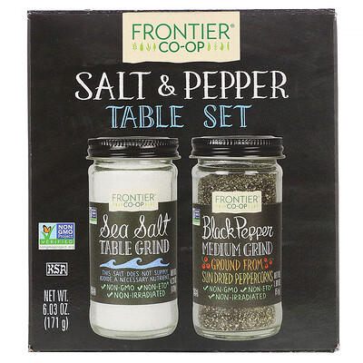 

Frontier Natural Products Набор из соли и перца, 171 г