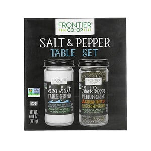 Отзывы о Фронтьер Нэчурал Продактс, Salt & Pepper Table Set, 6.03 oz (171 g)