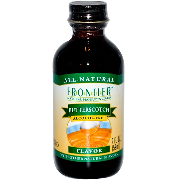 Frontier Natural Products, Без спирта, со вкусом ириски, 2 жидких унции (59 мл) (Discontinued Item) 
