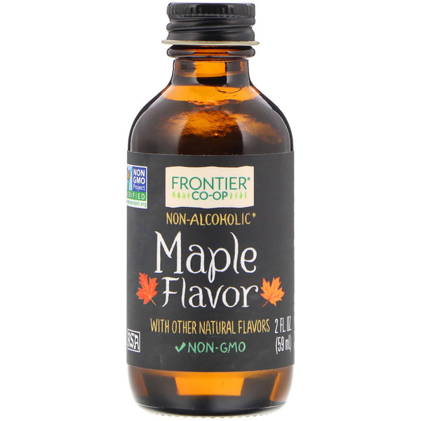 Frontier Natural Products, Maple Flavor, NonAlcoholic, 2 fl oz (59 ml