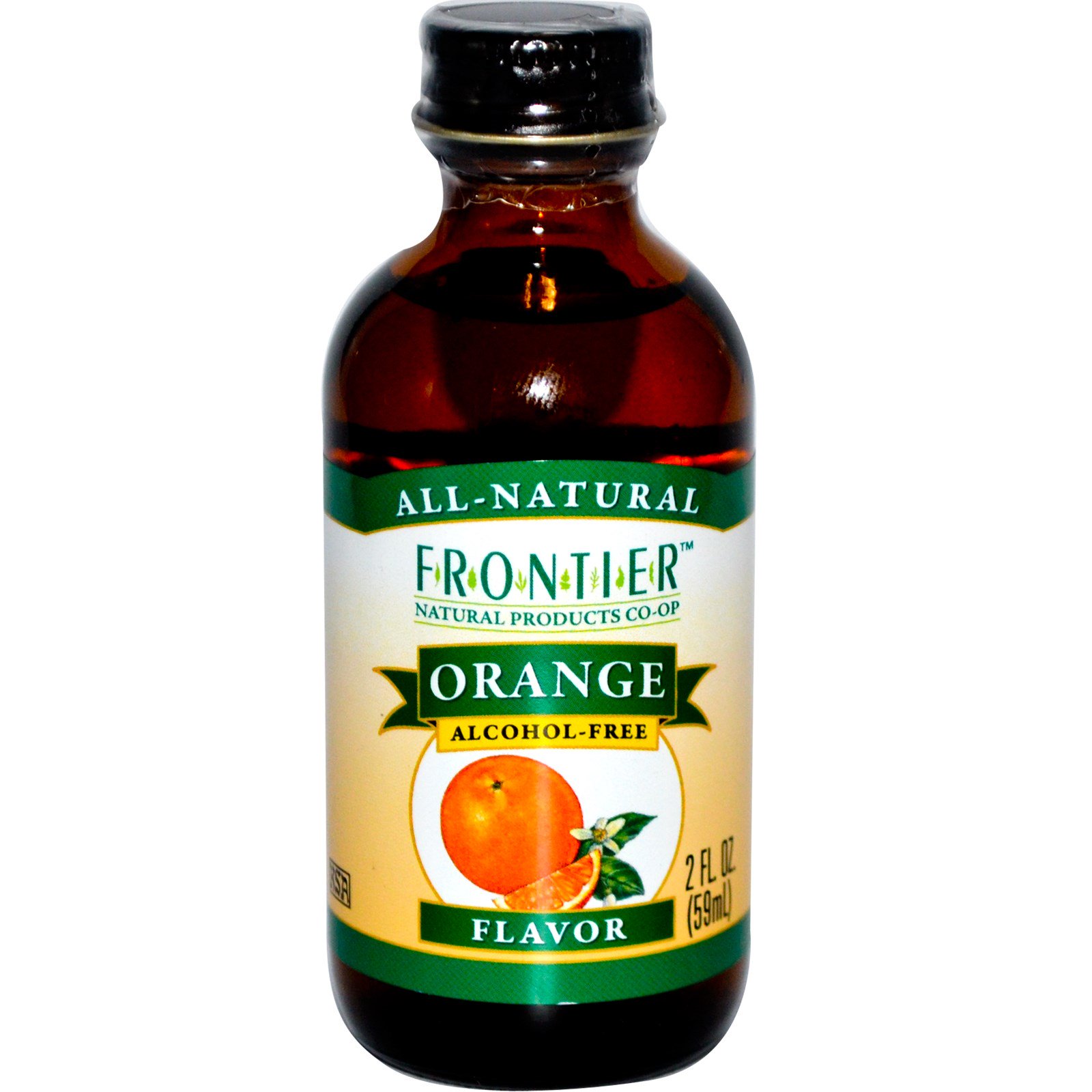 Frontier Natural Products Orange Flavor Alcohol Free 2 Fl Oz 59 Ml Iherb