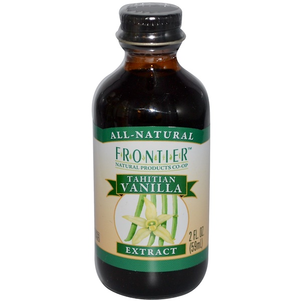 Frontier Natural Products, Tahitian Vanilla Extract, Farm Grown , 2 fl oz (59 ml) (Discontinued Item) 