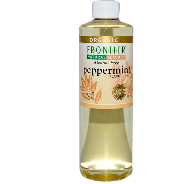 Frontier Natural Products, Organic Peppermint Flavor, Alcohol Free, 16 fl oz (472 ml) (Discontinued Item) 