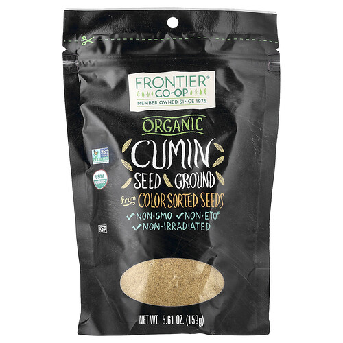 Frontier Co-op Organic Cumin Seed, Ground, 5.61 oz (159 g)