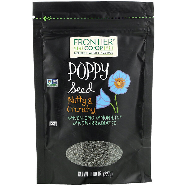 Frontier Co-op, Poppy Seed, Nutty & Crunchy, 8 oz (227 g)