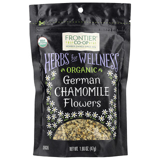 Frontier Co-op, Bio květy heřmánku německého, 47 g (1,66 oz)