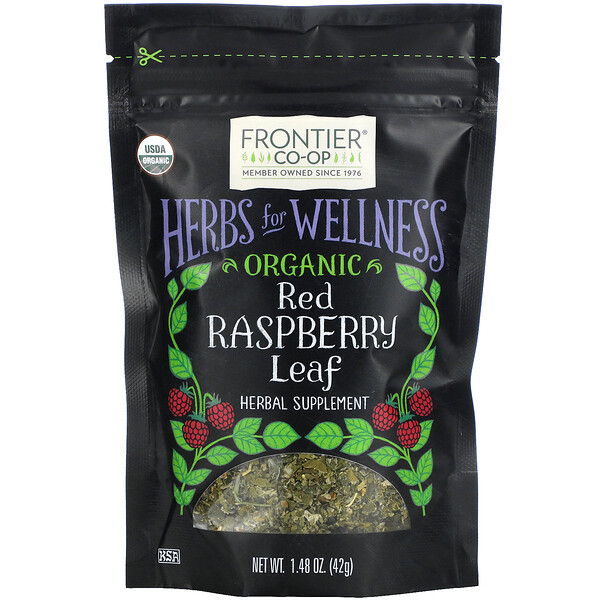 Frontier Co-op, Organic Red Raspberry Leaf, 1.48 oz (42 g)