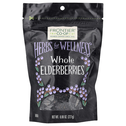 Frontier Co-op, Whole Elderberries, 8 oz (227 g)