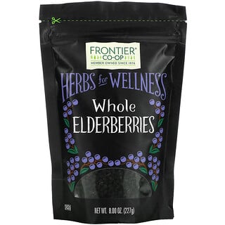 Frontier Co-op, Whole Elderberries, 8.00 oz (227 g)