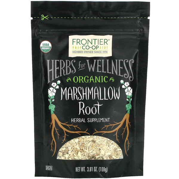 Frontier Natural Products, Organic Marshmallow Root, 3.81 oz (108 g