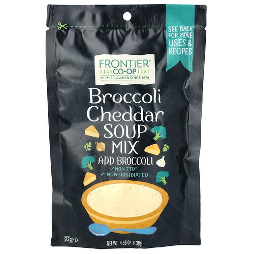 Frontier Co-op Broccoli Cheddar Soup Mix, 4.59 oz (130 g)