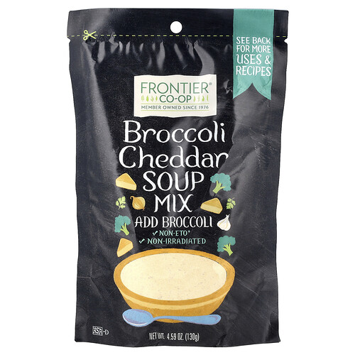Frontier Co-op, Brocoli Cheddar Soup Mix, Brokkoli-Cheddar-Suppenmischung, 130 g (4,59 oz.)