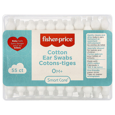 Product Image for Fisher-Price, Cotton Ear Swabs, 0+ Months, 55 Count