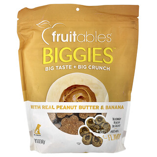 Fruitables, Biggies™, Dog Treats, Real Peanut Butter & Banana, 16 oz (454 g)