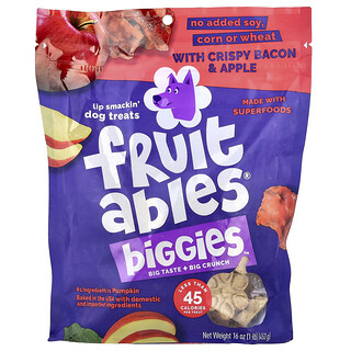 فروتابلز‏, Biggies™، Dog Trets، Crispy Bacon and Apple، 453 جم
