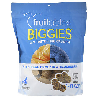 Fruitables, Biggies™, Dog Treats, Real Pumpkin & Blueberry, 16 oz (454 g)