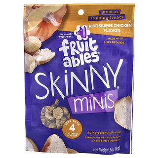 Fruitables, Skinny Minis®, Dog Treats, Rotisserie Chicken, 5 oz (141 g)