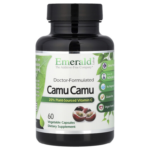 Emerald Laboratories Camu Camu, 60 Vegetable Capsules (500 mg per Capsule)